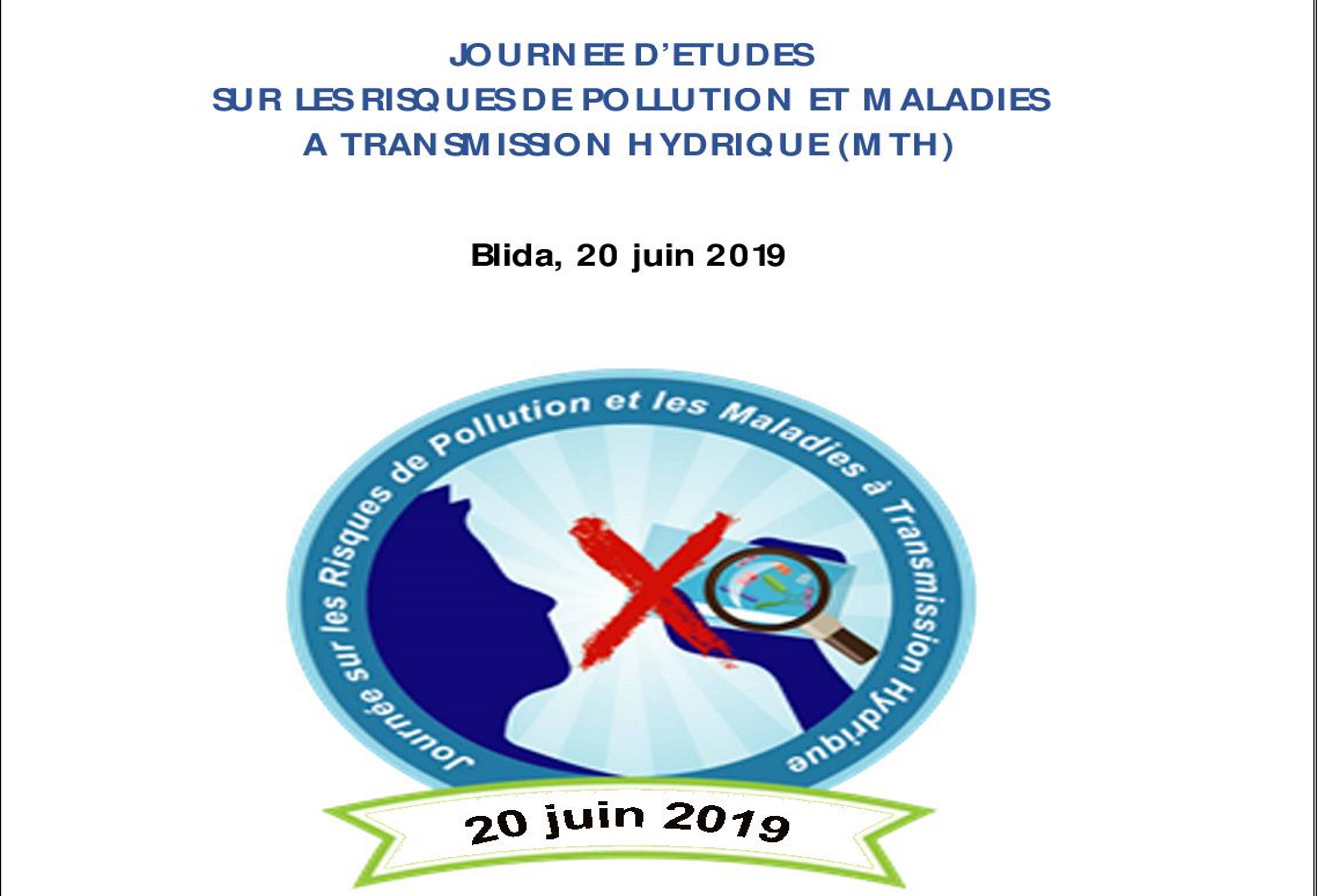Journée d’études sur les risques de pollution et maladies a transmission hydrique (mth), le 20 Juin 2019