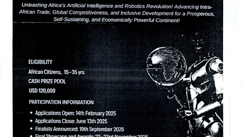 Lancement de la 2e édition du Concours présidentiel des Jeunes africains en Intelligence Artificielle et Robotique 2025